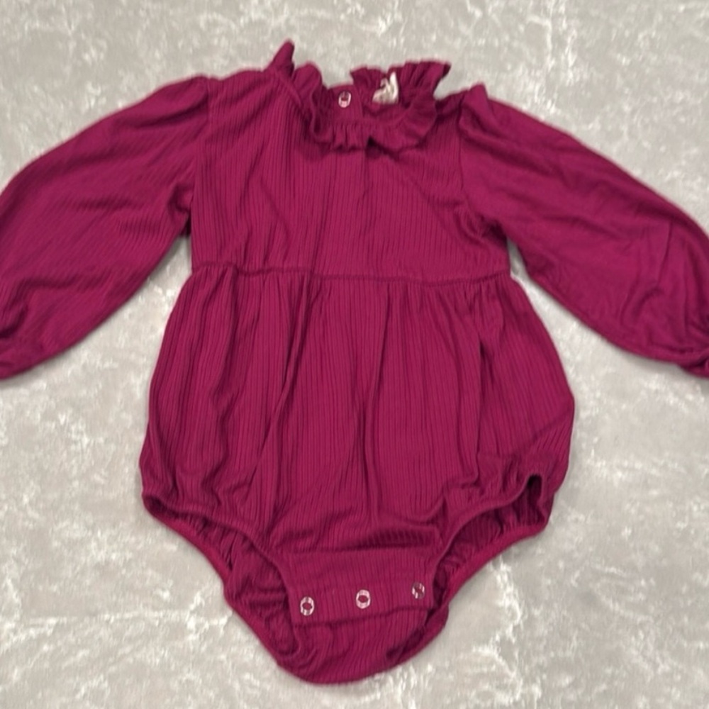 Kate Quinn Deep Pink Baby Romper